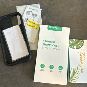 Diverbox Premium Phone Case Shockproof bundle for iPhone 14